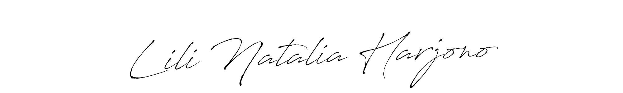 See photos of Lili Natalia Harjono official signature by Spectra . Check more albums & portfolios. Read reviews & check more about Antro_Vectra font. Lili Natalia Harjono signature style 6 images and pictures png