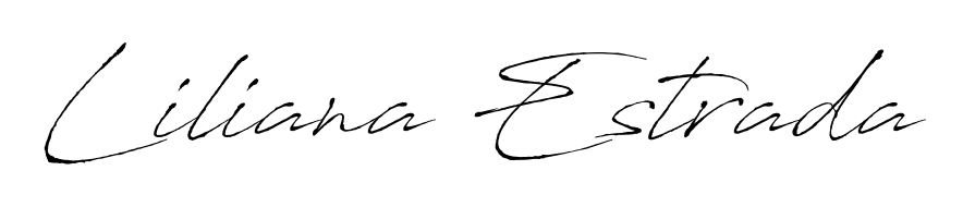 Antro_Vectra is a professional signature style that is perfect for those who want to add a touch of class to their signature. Get Liliana Estrada name fancy signature for free. Liliana Estrada signature style 6 images and pictures png