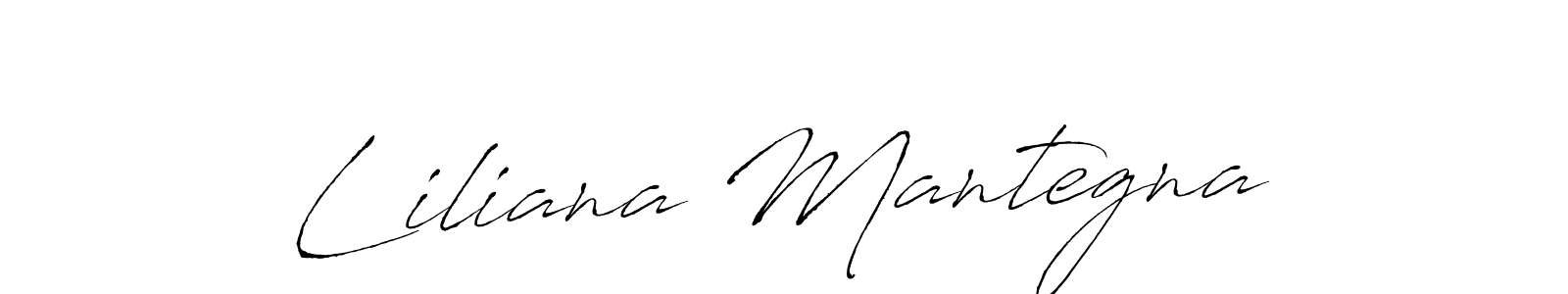 Design your own signature with our free online signature maker. With this signature software, you can create a handwritten (Antro_Vectra) signature for name Liliana Mantegna. Liliana Mantegna signature style 6 images and pictures png