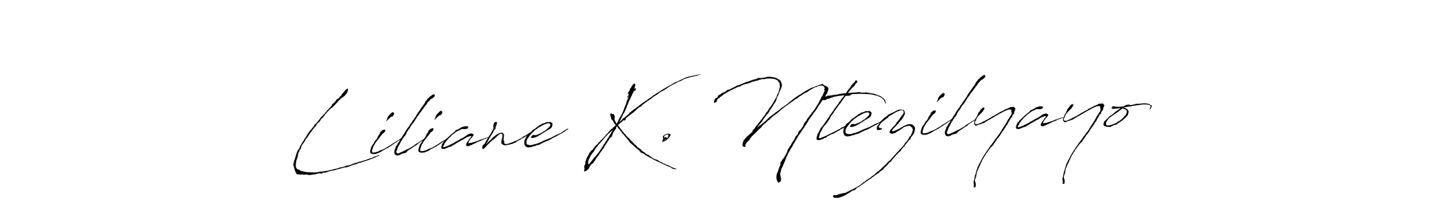 Similarly Antro_Vectra is the best handwritten signature design. Signature creator online .You can use it as an online autograph creator for name Liliane K. Ntezilyayo. Liliane K. Ntezilyayo signature style 6 images and pictures png