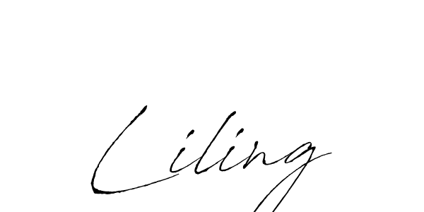 Make a beautiful signature design for name Liling. With this signature (Antro_Vectra) style, you can create a handwritten signature for free. Liling signature style 6 images and pictures png