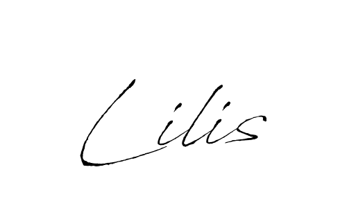 Antro_Vectra is a professional signature style that is perfect for those who want to add a touch of class to their signature. It is also a great choice for those who want to make their signature more unique. Get Lilis name to fancy signature for free. Lilis signature style 6 images and pictures png