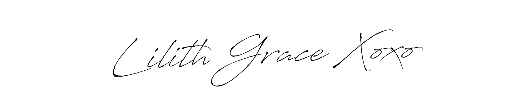 Also we have Lilith Grace Xoxo name is the best signature style. Create professional handwritten signature collection using Antro_Vectra autograph style. Lilith Grace Xoxo signature style 6 images and pictures png