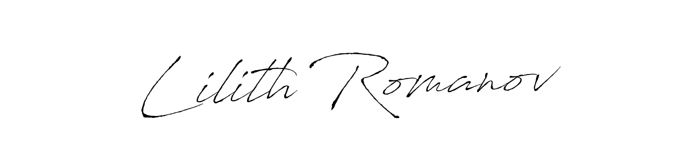 How to make Lilith Romanov signature? Antro_Vectra is a professional autograph style. Create handwritten signature for Lilith Romanov name. Lilith Romanov signature style 6 images and pictures png