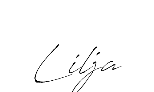 Lilja stylish signature style. Best Handwritten Sign (Antro_Vectra) for my name. Handwritten Signature Collection Ideas for my name Lilja. Lilja signature style 6 images and pictures png