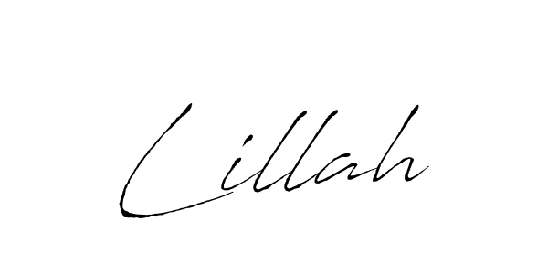 Design your own signature with our free online signature maker. With this signature software, you can create a handwritten (Antro_Vectra) signature for name Lillah. Lillah signature style 6 images and pictures png