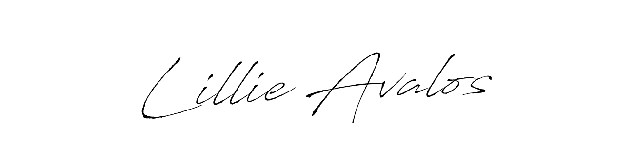 How to make Lillie Avalos signature? Antro_Vectra is a professional autograph style. Create handwritten signature for Lillie Avalos name. Lillie Avalos signature style 6 images and pictures png