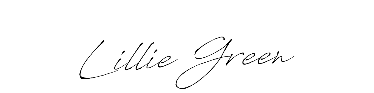 How to make Lillie Green signature? Antro_Vectra is a professional autograph style. Create handwritten signature for Lillie Green name. Lillie Green signature style 6 images and pictures png