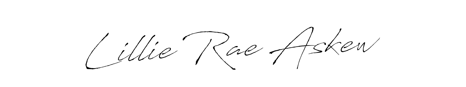 Antro_Vectra is a professional signature style that is perfect for those who want to add a touch of class to their signature. It is also a great choice for those who want to make their signature more unique. Get Lillie Rae Askew name to fancy signature for free. Lillie Rae Askew signature style 6 images and pictures png