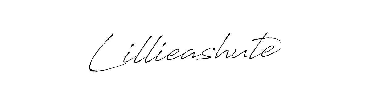 The best way (Antro_Vectra) to make a short signature is to pick only two or three words in your name. The name Lillieashute include a total of six letters. For converting this name. Lillieashute signature style 6 images and pictures png
