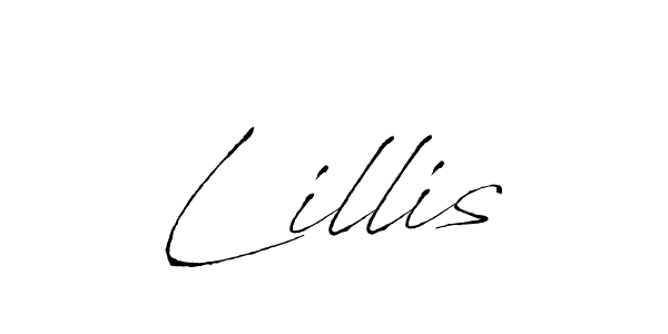 Create a beautiful signature design for name Lillis. With this signature (Antro_Vectra) fonts, you can make a handwritten signature for free. Lillis signature style 6 images and pictures png