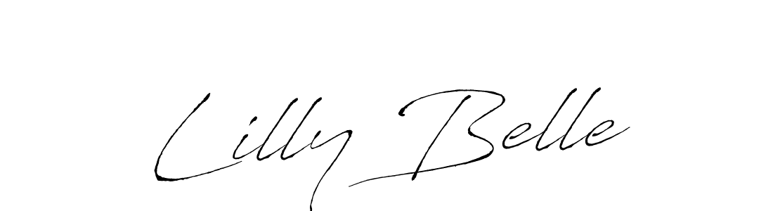 Make a beautiful signature design for name Lilly Belle. With this signature (Antro_Vectra) style, you can create a handwritten signature for free. Lilly Belle signature style 6 images and pictures png