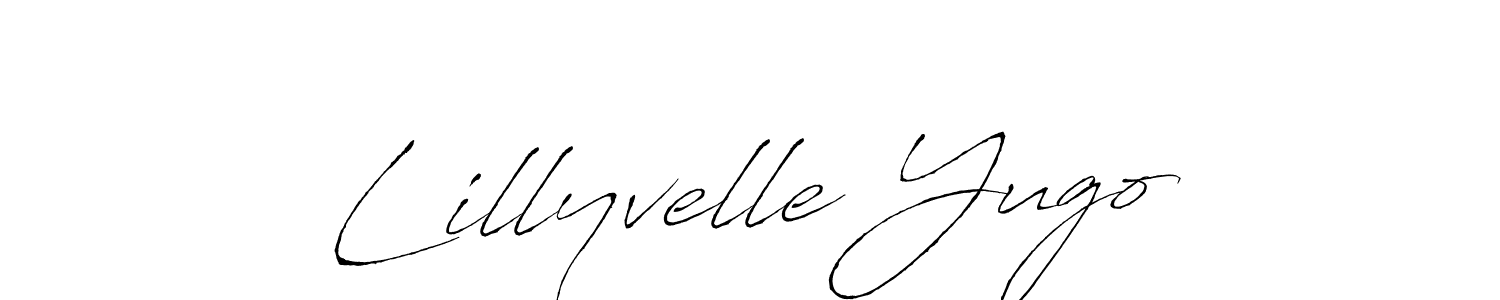 Similarly Antro_Vectra is the best handwritten signature design. Signature creator online .You can use it as an online autograph creator for name Lillyvelle Yugo. Lillyvelle Yugo signature style 6 images and pictures png