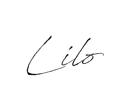 Create a beautiful signature design for name Lilo. With this signature (Antro_Vectra) fonts, you can make a handwritten signature for free. Lilo signature style 6 images and pictures png