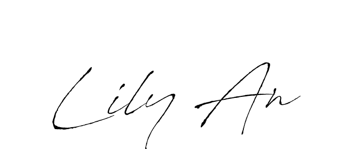 Design your own signature with our free online signature maker. With this signature software, you can create a handwritten (Antro_Vectra) signature for name Lily An. Lily An signature style 6 images and pictures png