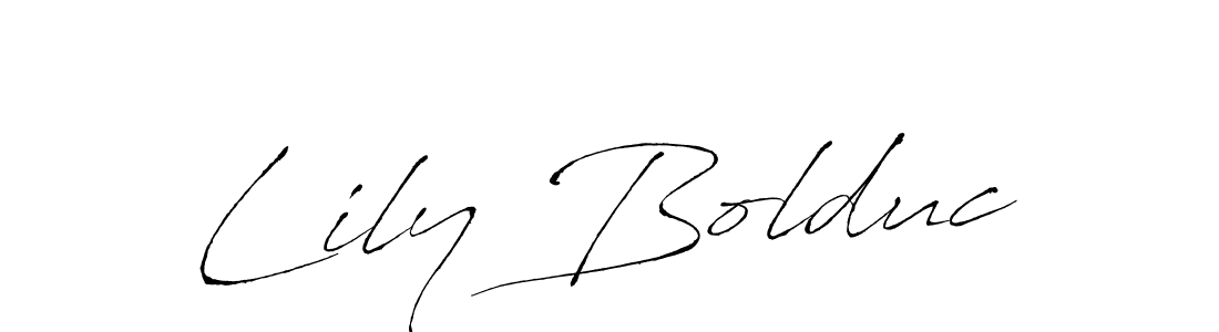 Create a beautiful signature design for name Lily Bolduc. With this signature (Antro_Vectra) fonts, you can make a handwritten signature for free. Lily Bolduc signature style 6 images and pictures png