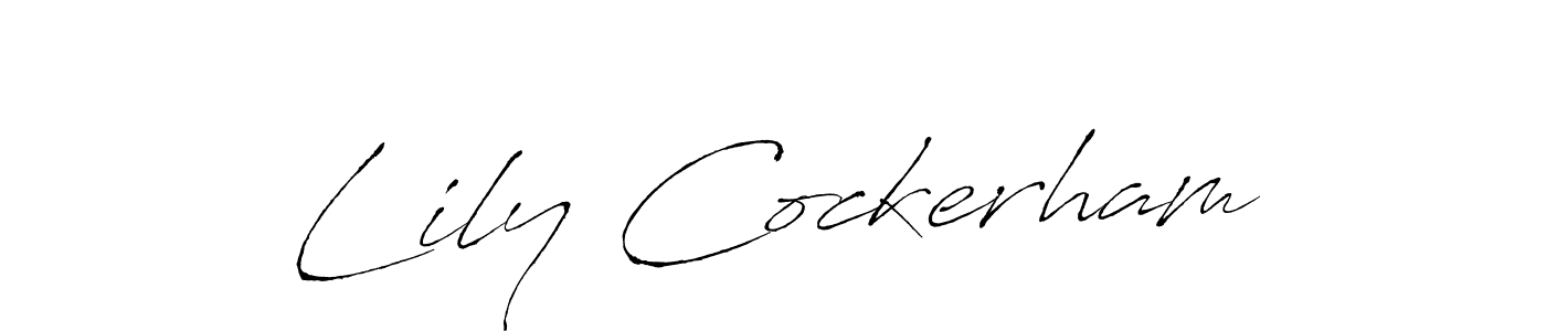 if you are searching for the best signature style for your name Lily Cockerham. so please give up your signature search. here we have designed multiple signature styles  using Antro_Vectra. Lily Cockerham signature style 6 images and pictures png