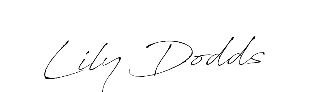 Make a beautiful signature design for name Lily Dodds. With this signature (Antro_Vectra) style, you can create a handwritten signature for free. Lily Dodds signature style 6 images and pictures png