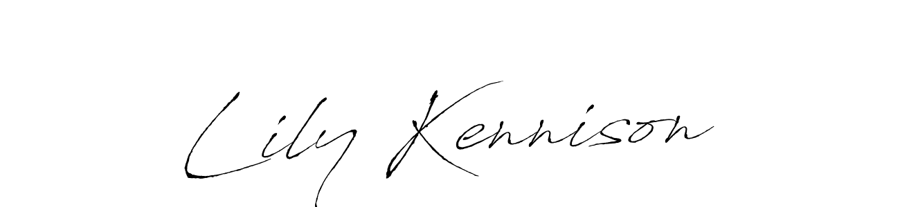 You should practise on your own different ways (Antro_Vectra) to write your name (Lily Kennison) in signature. don't let someone else do it for you. Lily Kennison signature style 6 images and pictures png