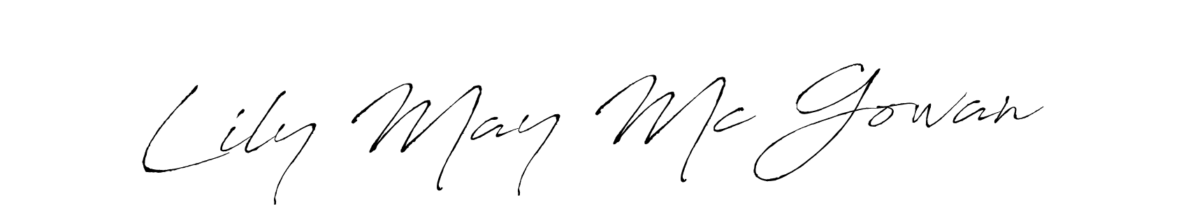 if you are searching for the best signature style for your name Lily May Mc Gowan. so please give up your signature search. here we have designed multiple signature styles  using Antro_Vectra. Lily May Mc Gowan signature style 6 images and pictures png