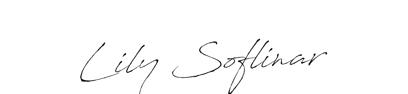 Lily Soflinar stylish signature style. Best Handwritten Sign (Antro_Vectra) for my name. Handwritten Signature Collection Ideas for my name Lily Soflinar. Lily Soflinar signature style 6 images and pictures png