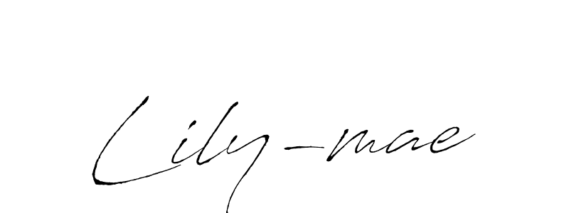 Use a signature maker to create a handwritten signature online. With this signature software, you can design (Antro_Vectra) your own signature for name Lily-mae. Lily-mae signature style 6 images and pictures png