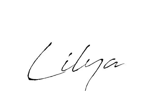 Use a signature maker to create a handwritten signature online. With this signature software, you can design (Antro_Vectra) your own signature for name Lilya. Lilya signature style 6 images and pictures png