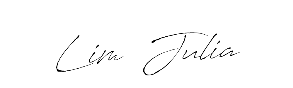 You should practise on your own different ways (Antro_Vectra) to write your name (Lim  Julia) in signature. don't let someone else do it for you. Lim  Julia signature style 6 images and pictures png
