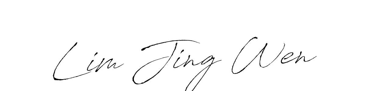 Use a signature maker to create a handwritten signature online. With this signature software, you can design (Antro_Vectra) your own signature for name Lim Jing Wen. Lim Jing Wen signature style 6 images and pictures png