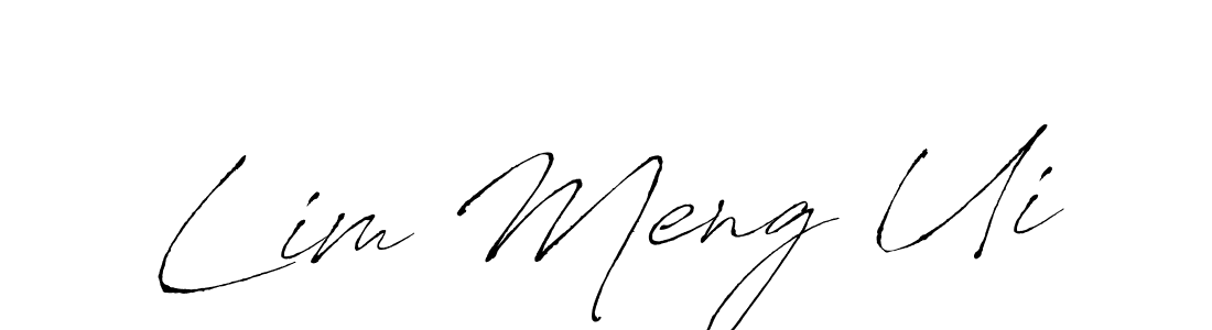 Use a signature maker to create a handwritten signature online. With this signature software, you can design (Antro_Vectra) your own signature for name Lim Meng Ui. Lim Meng Ui signature style 6 images and pictures png