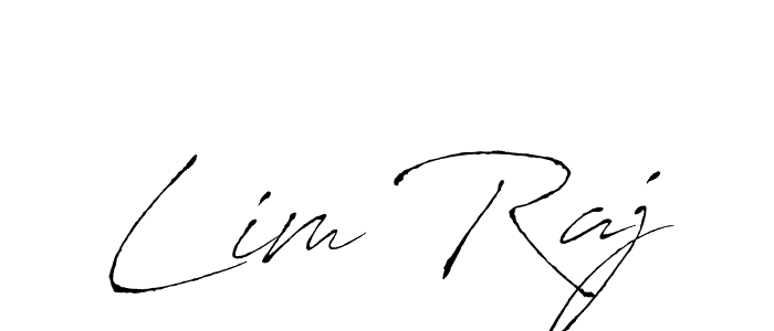 How to make Lim Raj signature? Antro_Vectra is a professional autograph style. Create handwritten signature for Lim Raj name. Lim Raj signature style 6 images and pictures png