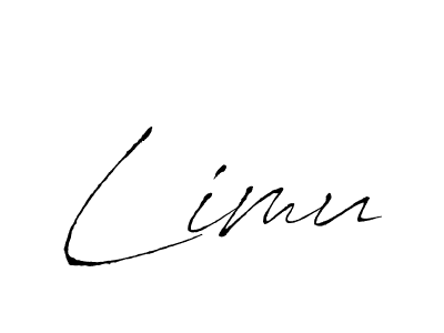 Design your own signature with our free online signature maker. With this signature software, you can create a handwritten (Antro_Vectra) signature for name Limu. Limu signature style 6 images and pictures png