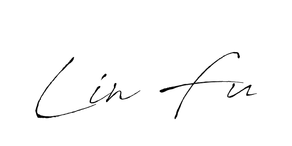 How to make Lin Fu signature? Antro_Vectra is a professional autograph style. Create handwritten signature for Lin Fu name. Lin Fu signature style 6 images and pictures png