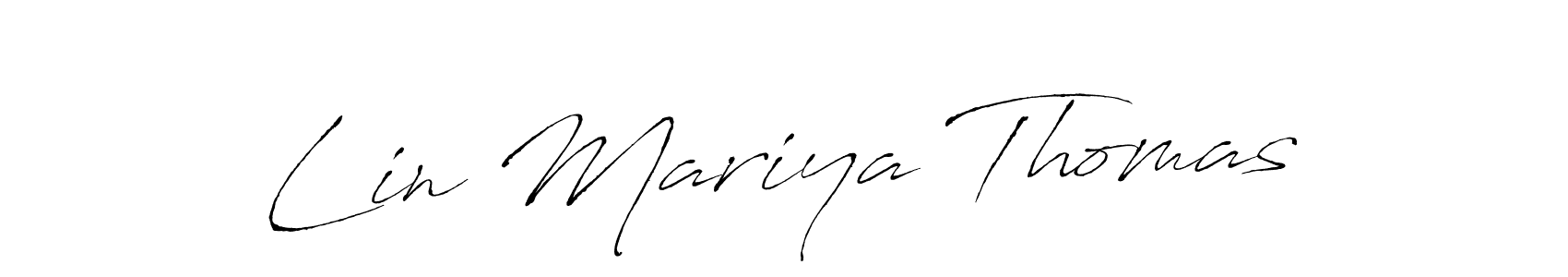 Also we have Lin Mariya Thomas name is the best signature style. Create professional handwritten signature collection using Antro_Vectra autograph style. Lin Mariya Thomas signature style 6 images and pictures png