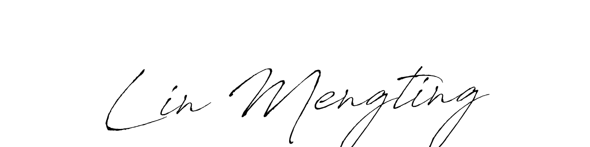 The best way (Antro_Vectra) to make a short signature is to pick only two or three words in your name. The name Lin Mengting include a total of six letters. For converting this name. Lin Mengting signature style 6 images and pictures png