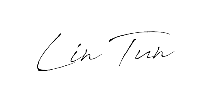 How to make Lin Tun name signature. Use Antro_Vectra style for creating short signs online. This is the latest handwritten sign. Lin Tun signature style 6 images and pictures png