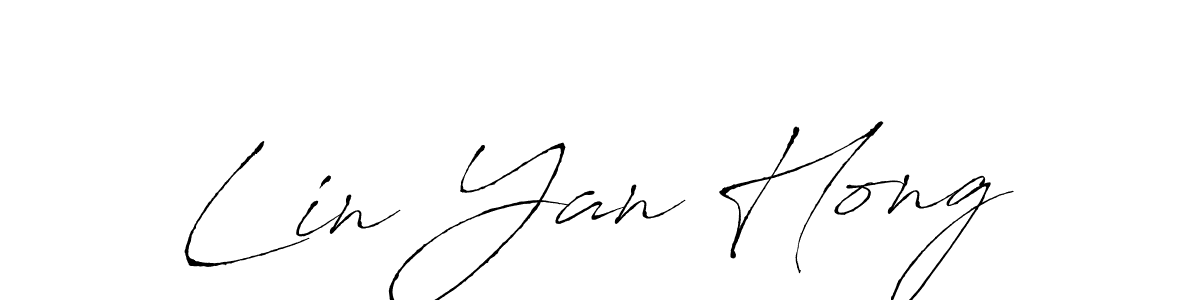 The best way (Antro_Vectra) to make a short signature is to pick only two or three words in your name. The name Lin Yan Hong include a total of six letters. For converting this name. Lin Yan Hong signature style 6 images and pictures png