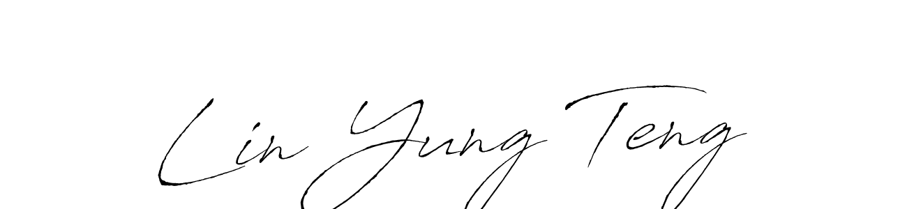 How to make Lin Yung Teng signature? Antro_Vectra is a professional autograph style. Create handwritten signature for Lin Yung Teng name. Lin Yung Teng signature style 6 images and pictures png