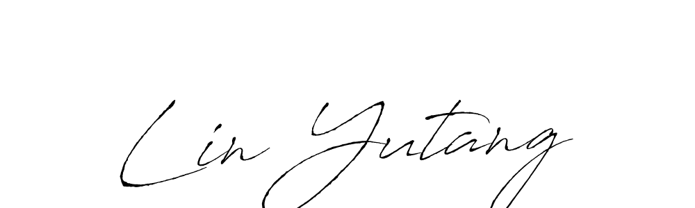 Design your own signature with our free online signature maker. With this signature software, you can create a handwritten (Antro_Vectra) signature for name Lin Yutang. Lin Yutang signature style 6 images and pictures png