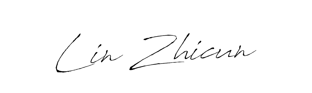 Design your own signature with our free online signature maker. With this signature software, you can create a handwritten (Antro_Vectra) signature for name Lin Zhicun. Lin Zhicun signature style 6 images and pictures png