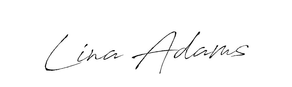if you are searching for the best signature style for your name Lina Adams. so please give up your signature search. here we have designed multiple signature styles  using Antro_Vectra. Lina Adams signature style 6 images and pictures png