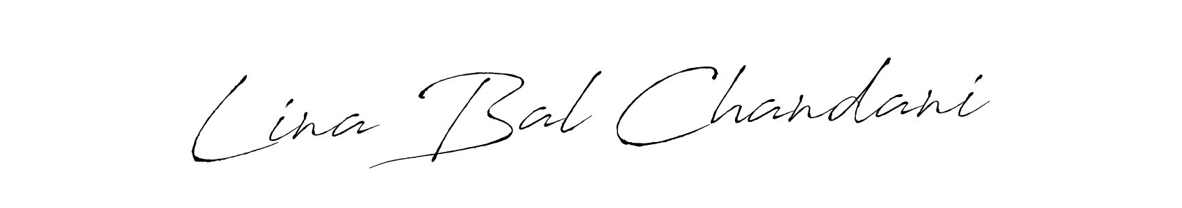 Make a beautiful signature design for name Lina Bal Chandani. With this signature (Antro_Vectra) style, you can create a handwritten signature for free. Lina Bal Chandani signature style 6 images and pictures png