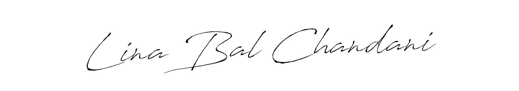 Make a beautiful signature design for name Lina Bal Chandani. With this signature (Antro_Vectra) style, you can create a handwritten signature for free. Lina Bal Chandani signature style 6 images and pictures png