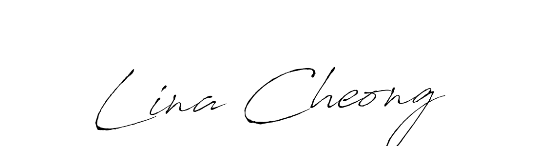 Design your own signature with our free online signature maker. With this signature software, you can create a handwritten (Antro_Vectra) signature for name Lina Cheong. Lina Cheong signature style 6 images and pictures png