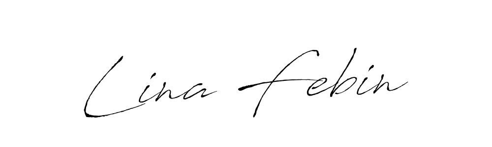 Antro_Vectra is a professional signature style that is perfect for those who want to add a touch of class to their signature. It is also a great choice for those who want to make their signature more unique. Get Lina Febin name to fancy signature for free. Lina Febin signature style 6 images and pictures png