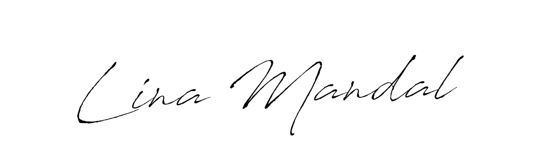 Make a beautiful signature design for name Lina Mandal. With this signature (Antro_Vectra) style, you can create a handwritten signature for free. Lina Mandal signature style 6 images and pictures png