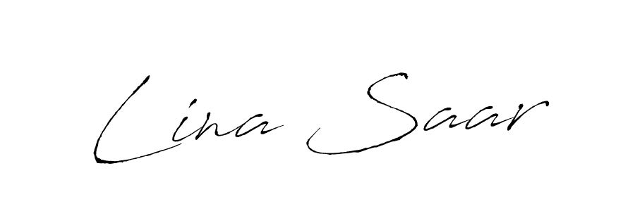 Best and Professional Signature Style for Lina Saar. Antro_Vectra Best Signature Style Collection. Lina Saar signature style 6 images and pictures png