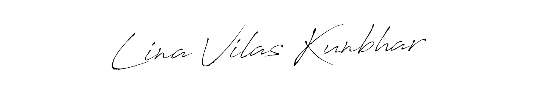 Make a beautiful signature design for name Lina Vilas Kunbhar. Use this online signature maker to create a handwritten signature for free. Lina Vilas Kunbhar signature style 6 images and pictures png