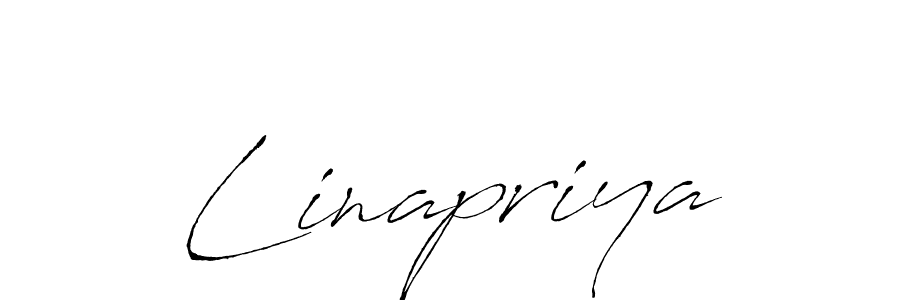How to make Linapriya name signature. Use Antro_Vectra style for creating short signs online. This is the latest handwritten sign. Linapriya signature style 6 images and pictures png