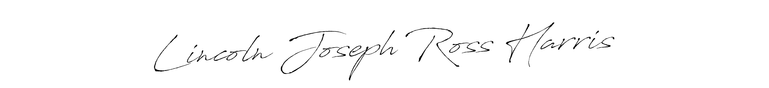 Lincoln Joseph Ross Harris stylish signature style. Best Handwritten Sign (Antro_Vectra) for my name. Handwritten Signature Collection Ideas for my name Lincoln Joseph Ross Harris. Lincoln Joseph Ross Harris signature style 6 images and pictures png